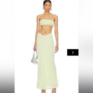 NWT Revolve Superdown Neilina Skirt Set in Green